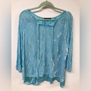 Women's 3/4 Sleeve Floral Printed Long Top T Shirt Clothing Blouse Dress Top